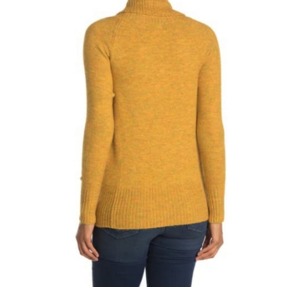 Republic Turtleneck Pullover Oversized Mustard Knit Sweater - Picture 2 of 4
